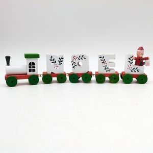 Vintage Wooden Noel candle train